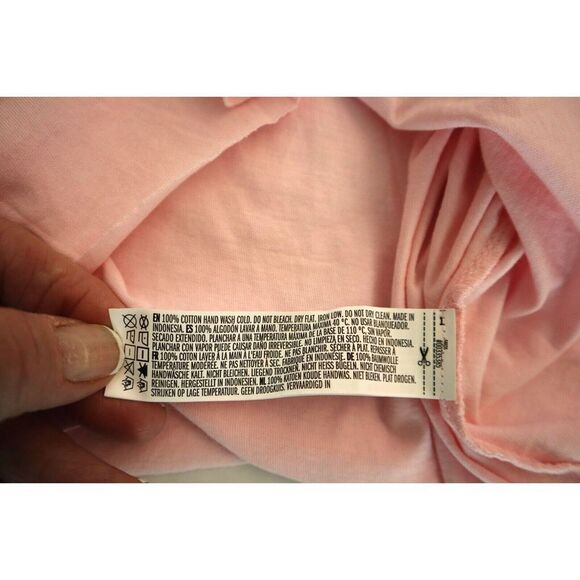 Forever 21 Women's Sz Medium Pink Cropped Long Sleeve Knit Top - Picture 7 of 8